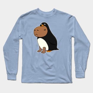 Capybara Penguin Costume Long Sleeve T-Shirt